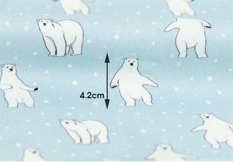 Polar Bear Cotton Fabric - Fabric By the Yard 86275