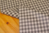Laminated 1 cm Country Check Cotton Fabric in Brown - By the Yard 96870