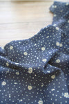 Double Gauze Fabric, Clovers Gauze Fabric, Polka Dots Gauze Fabric - Mint, Gray or Navy- 56" Wide - By the Yard /91759