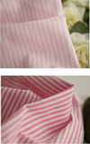 Pink Stripe Fabric, Pink Checker Fabric, Pink Flower Fabric - Fabric By the Yard 23711