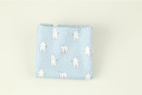 Polar Bear Cotton Fabric - Fabric By the Yard 86275