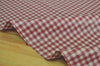 Laminated 1 cm Country Check Cotton Fabric in Red - By the Yard 96873
