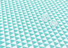 Waterproof Fabric, Mint Triangles, Geometric - 59 Inches Wide - By the Yard 73535 GJ