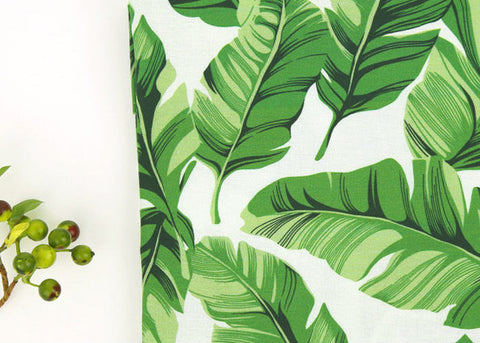Green Leaves Cotton Fabric - By the Yard 101160