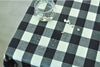 Laminated Black Plaids Cotton Fabric 100816 409505-w