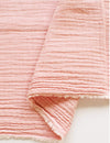 Pink Wrinkled Cotton Gauze, Double Gauze, Pink Gauze, Crinkle Gauze, Yoryu Gauze - 59" Wide - By the Yard 99208