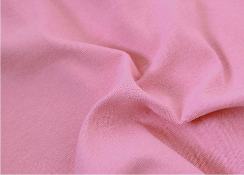 Pink 1x1 Ribbing and Binding Knit Fabric, by Half Yard 77040