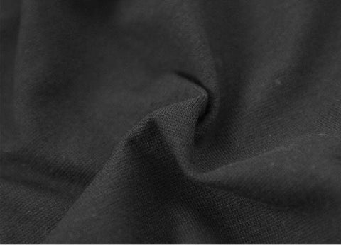 Black 1x1 Ribbing and Binding Knit Fabric, by Half Yard 77057