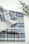Checkered Cotton Gauze Fabric, Double Gauze Fabric - 59" Wide - By the Yard /11230