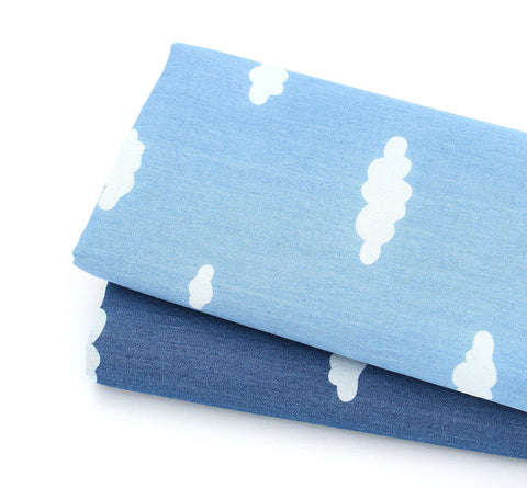 Cloud Cotton Fabric, Sky Blue Fabric, 57 Inches Wide, By the Yard 83502 GJ