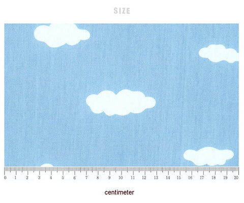 Cloud Cotton Fabric, Sky Blue Fabric, 57 Inches Wide, By the Yard 83502 GJ