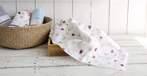 Ice cream Cotton Double Gauze Fabric - By the Yard 104462