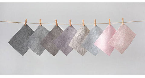 Prewashed Cotton Fabric, Solid Cotton Fabric, Melange Colors - Gray, Beige, Blue, Purple, Peach Pink, Pink - By the Yard 16263-1