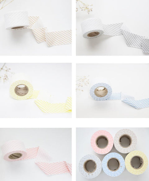 Plaid Cotton Knit Bias Tape, 4 cm Wide (1.6 inches) - By the Roll (7 yards) - 105698