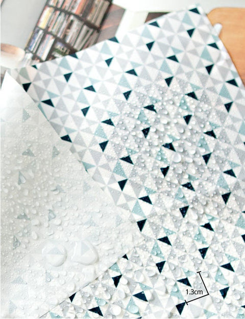 Triangles Waterproof Fabric, Geometric - 59" Wide - By the Yard /94055