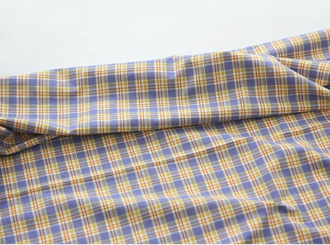 Plaids Cotton Fabric, Yarn Dyed Cotton Fabric, Washing Cotton Fabric - By the Yard 19442-1
