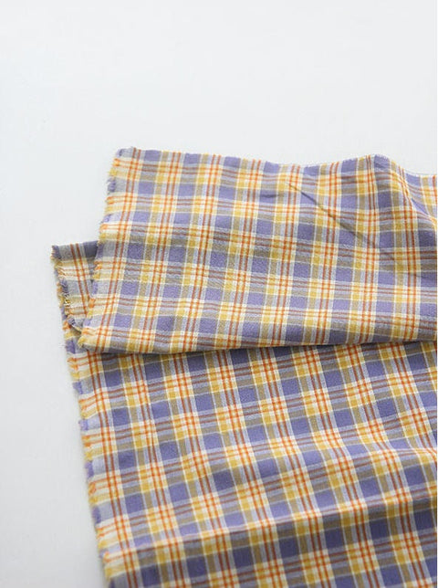 Plaids Cotton Fabric, Yarn Dyed Cotton Fabric, Washing Cotton Fabric - By the Yard 19442-1