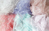 Snowflakes Mesh Fabric, Make Frozen Queen Elsa Dress - 57" Wide White, Indi Pink, Peach Pink, Mint, Purple Blue or Coral - By the Yard 25143