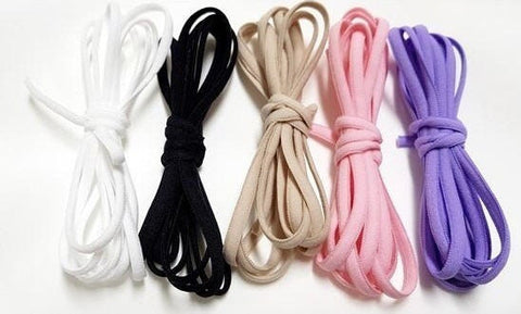 Elastic Ear loops for Face Mask, Free Shipping, 24 yards, Elastic Band, Elastic Cord, Face Mask DIY - White, Black, Beige, Pink or Purple