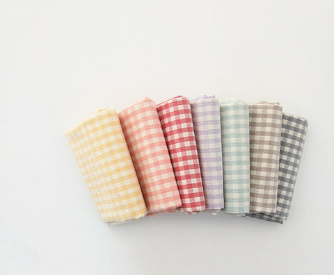 Eco-friendly Laminated Waterproof Fabric, Checker, 59 Inches Wide, 7 Colors, Non-glossy TPU Coating - By the Yard 41194-1