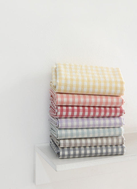 Eco-friendly Laminated Waterproof Fabric, Checker, 59 Inches Wide, 7 Colors, Non-glossy TPU Coating - By the Yard 41194-1