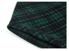 Wool Blend Green Plaid Fabric, Green Black Check Fabric - By the Yard 90938-1
