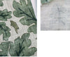 Leaf Linen Blend Fabric, Cotton Linen, Washing Linen, Korean Fabric, Leaves Fabric, Green Leaf Linen, 2 Colors - By the Yard 26099-1
