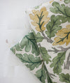 Leaf Linen Blend Fabric, Cotton Linen, Washing Linen, Korean Fabric, Leaves Fabric, Green Leaf Linen, 2 Colors - By the Yard 26099-1
