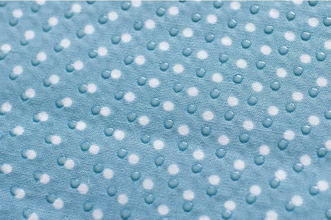 Non-slip Fabric, White Polka Dots - Pink, Red, Blue, Green or Brown - By the Yard 71961