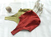 Double-sided Linen Tote Bag Handmade, Red Orange or Yellow Green, Mini Linen Bag, Red Linen Bag, Green Linen Bag, Women's Bag, Eco Bag,