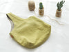 Double-sided Linen Tote Bag Handmade, Red Orange or Yellow Green, Mini Linen Bag, Red Linen Bag, Green Linen Bag, Women's Bag, Eco Bag,