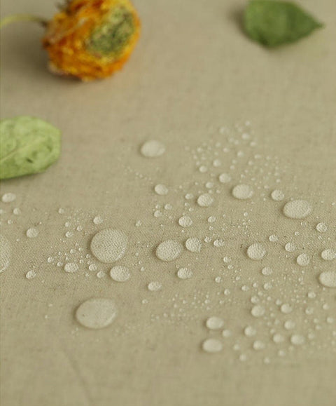 Laminated Linen Blend Fabric, Waterproof Fabric, Korean Fabric - By the Yard 42280-1