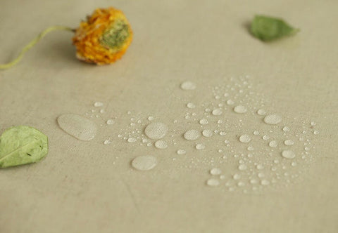 Laminated Linen Blend Fabric, Waterproof Fabric, Korean Fabric - By the Yard 42280-1