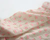 Flowers Wrinkled Cotton Double Gauze Fabric, Washing Gauze, Floral Gauze Fabric, Neon Pink Rose Fabric, Korean Fabric - By the Yard 42046-1