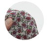 Flowers Cotton Gauze Fabric, Floral Gauze Fabric, Cotton Gauze Fabric, Single Gauze Fabric, Korean Fabric, Rose Gauze - By the Yard /42928