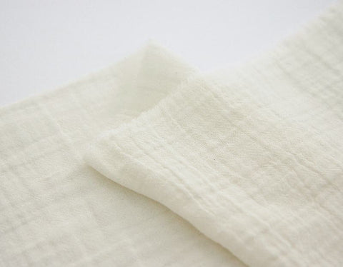 Wrinkled Cotton Double Gauze, Crinkle Gauze, Yoryu Gauze, Solid Cotton Gauze, Korean Fabric - By the Yard /42739 - 180