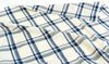 Plaids Fabric, Vintage Check Fabric, Checker Cotton Tencel Fabric, Yellow Check Fabric, Navy Check Fabric, Korea Fabric - By the Yard /50564