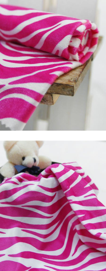 Zebra Super Soft Microfiber per Yard Choose from 3 Colors /02052