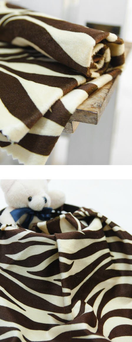 Zebra Super Soft Microfiber per Yard Choose from 3 Colors /02052
