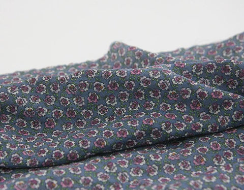 Flowers Cotton Gauze Fabric, Floral Gauze Fabric, Cotton Gauze Fabric, Single Gauze Fabric, Korean Fabric, Rose Gauze - By the Yard /42928