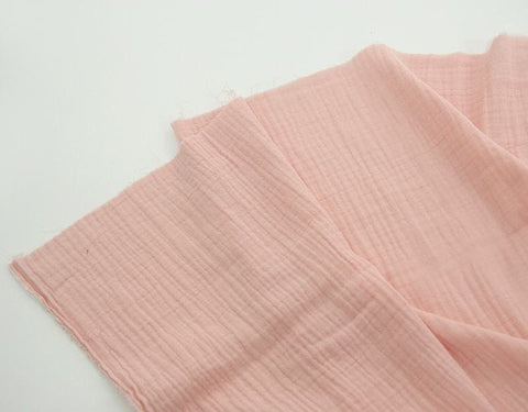 Wrinkled Cotton Double Gauze, Crinkle Gauze, Yoryu Gauze, Solid Cotton Gauze, Korean Fabric - By the Yard /42739 - 180