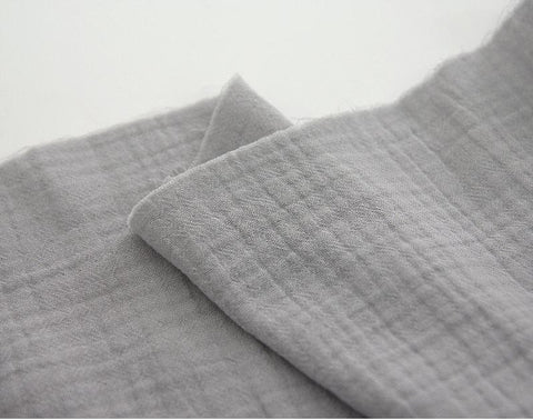 Wrinkled Cotton Double Gauze, Crinkle Gauze, Yoryu Gauze, Solid Cotton Gauze, Korean Fabric - By the Yard /42739 - 180
