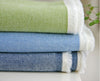 Pre-washed Cotton Fabric Solid - Olive, Blue or Navy - By the Yard 9047 - 8025 24935-1