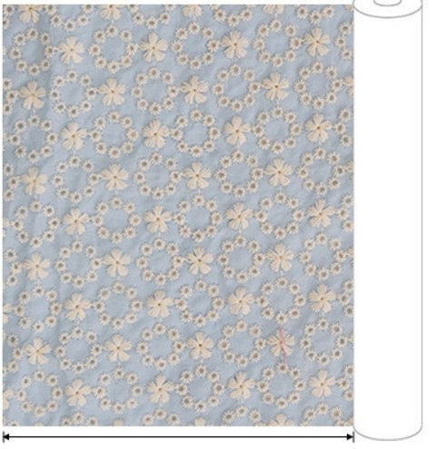 Wide Eyelet Cotton Fabric, Pointelle Cotton Fabric - Pink, Sky, Olive, Green - Quality Korean Fabric, Embroidery Fabric By the Yard /50789
