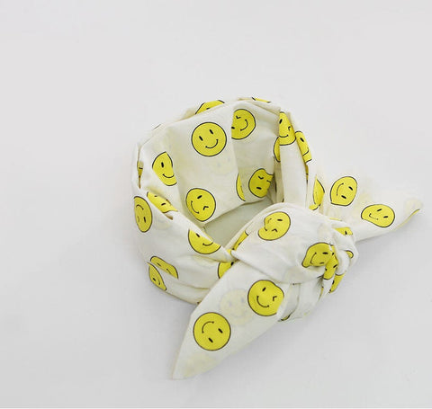 Semi-sheer Cotton Fabric, Smiley Face - Lightweight and Thin - 59" Wide - Quality Korean Fabric - By the Yard /51211