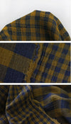 Plaid Cotton Double Gauze, Double-sided, Washing Gauze, Checker Gauze Fabric, Cotton Gauze - In 6 Colors - By the Yard / 50986