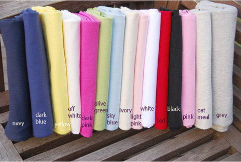 Cotton Jersey Knit - Choose From 15 Solid Colors - By the Yard 3445-2