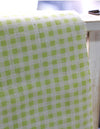 Cotton Linen Rosemary Shake Green Plaid Polkadots per Yard 39154 39157