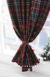 Vintage Red Green Tartan Plaid Christmas Brushed Acrylic Fabric - Quality Korean Christmas Checkered Fabric - By the Yard /90901