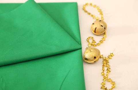 Christmas Cotton Twill Fabric in Solid Green - Wide Quality Korean Fabric By the Yard 70247